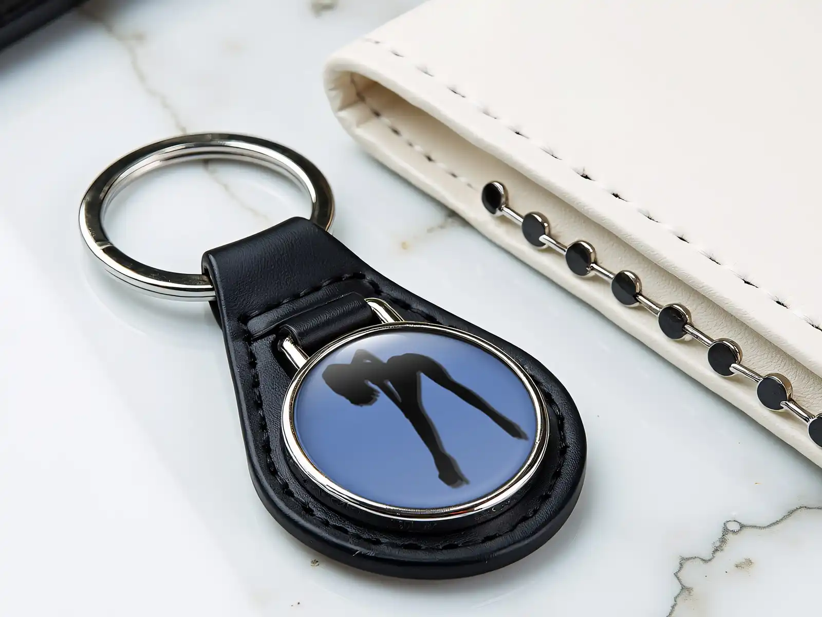 Leather Keychain Wallet Design Sturdy Style Finish